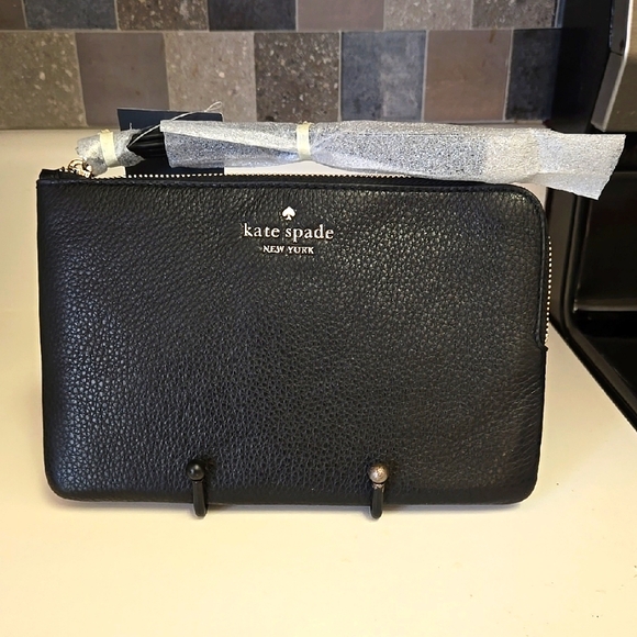 Kate Spade Black Leather Wallet - Picture 1 of 6